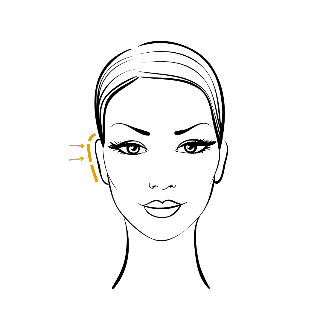 Woman's body illustration highlighting the location of the Ear Correction surgery