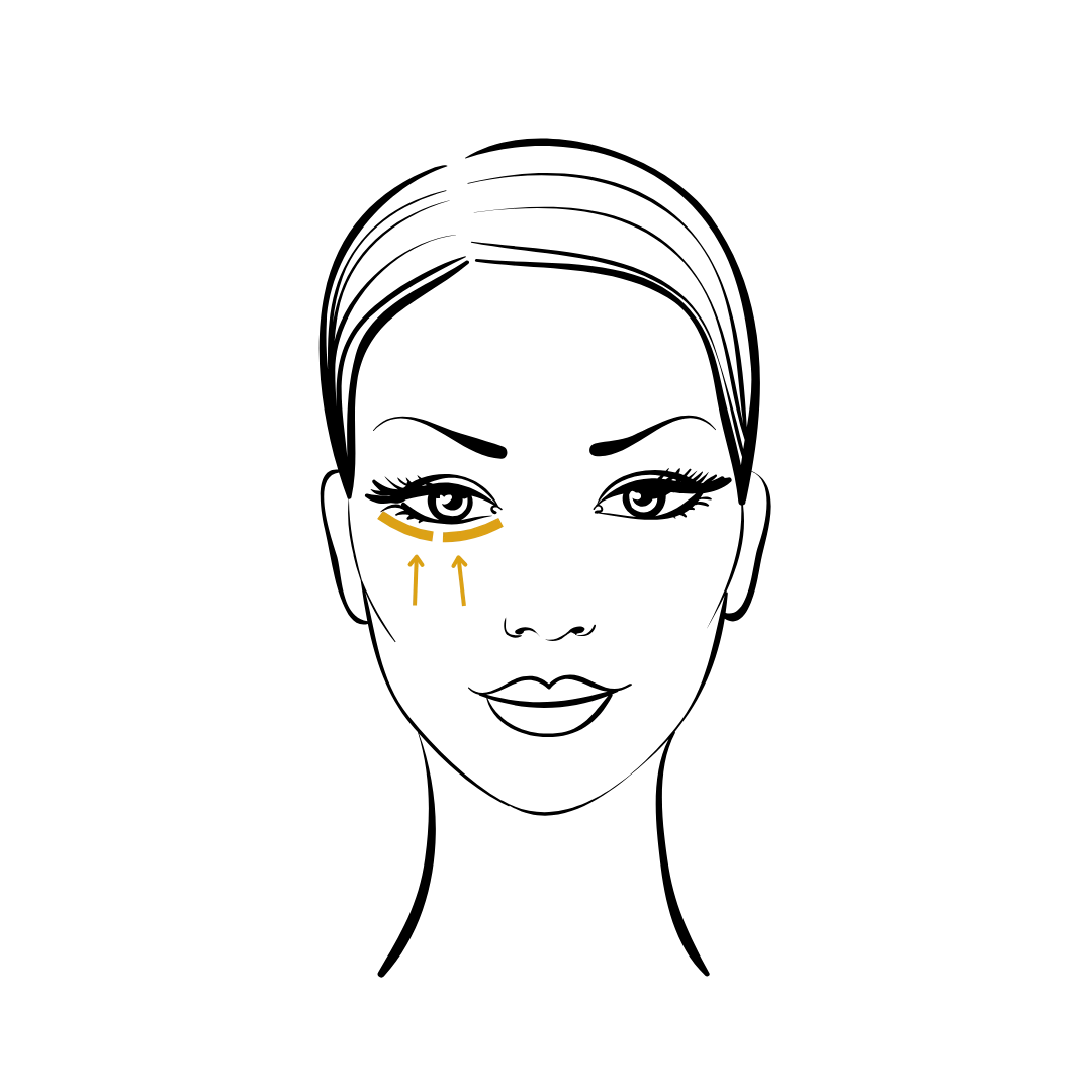 Woman's body illustration highlighting the location of the Eyelid Surgery